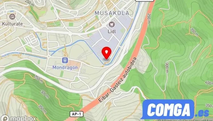 mapa de AGA Cerrajero en Arrasate