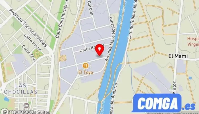 mapa de ALCAZABA SEGURIDAD S.L. Cerrajero en Almería