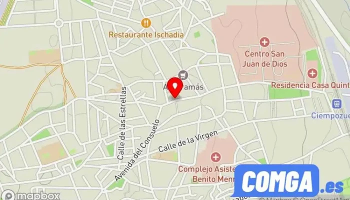 mapa de Alex Reparaciones-llavescoches Cerrajero en Ciempozuelos