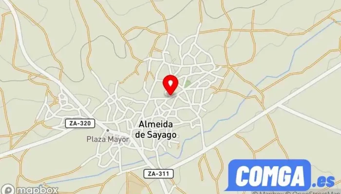 mapa de Almeida de Sayago  en Almeida de Sayago