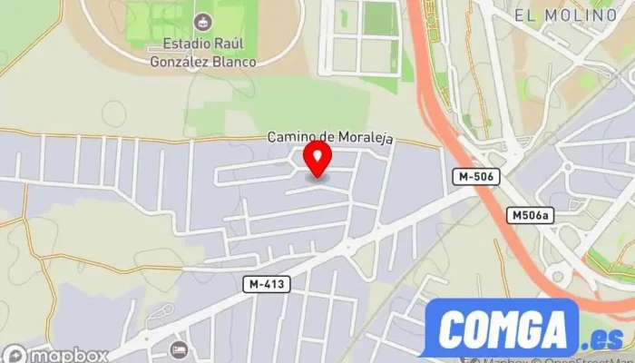 mapa de Alumen Cerrajero, Proveedor de puertas en Humanes de Madrid