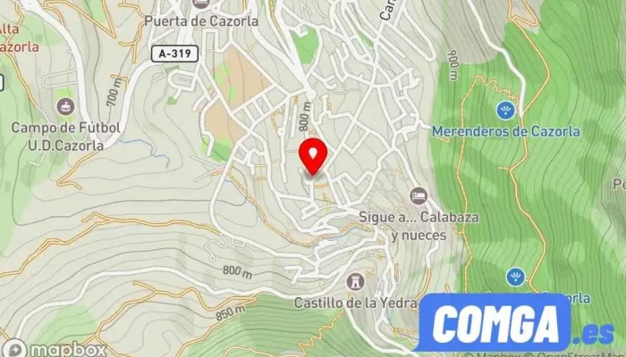 mapa de Antonio Marín y Dos Mas Cb Cerrajero en Cazorla