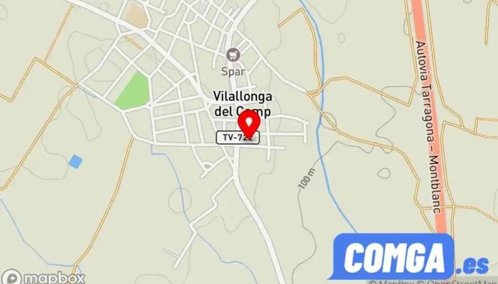 mapa de Argar soluciones y mantenimiento Cerrajero, Instalación de persianas, Servicio de mantenimiento de piscinas en Vilallonga del Camp