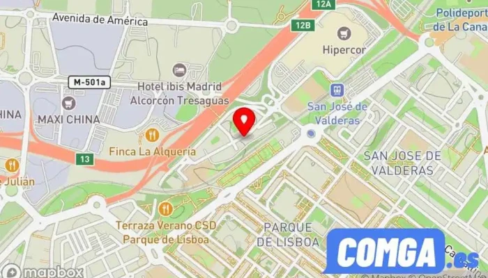 mapa de ARPAGA,S.L. Cerrajero, Ferretería en Alcorcón