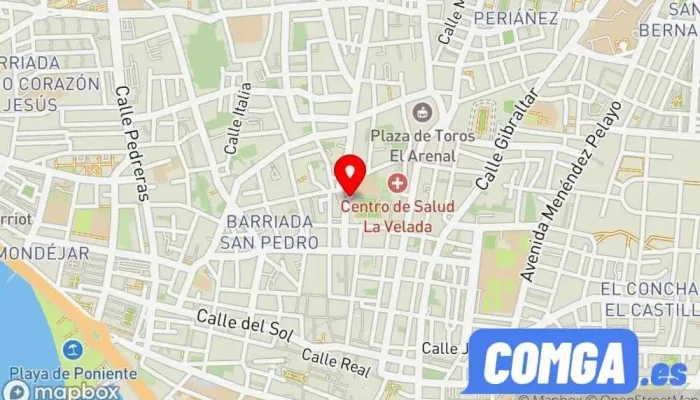 mapa de Arrieta Cerrajeros Cerrajero en La Línea de la Concepción