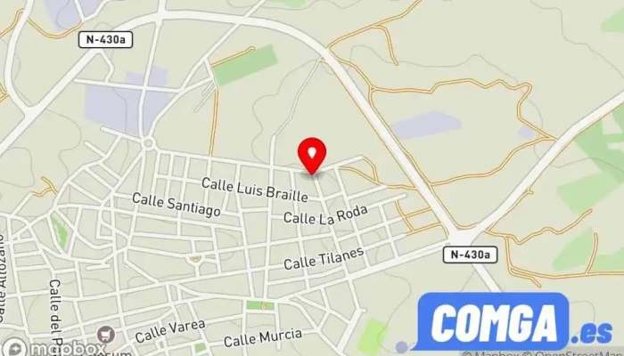 mapa de arte in situ Cerrajero en Munera
