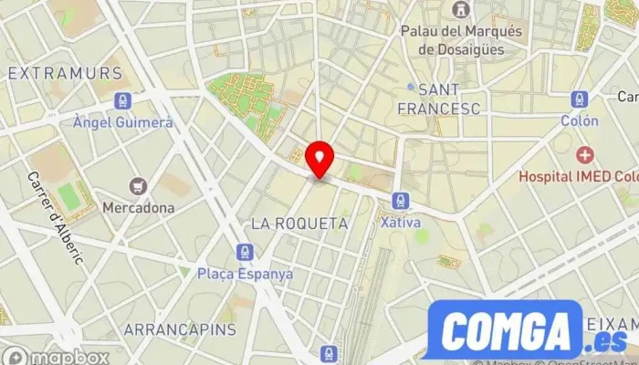 mapa de Asiscenter Cerrajero en Valencia