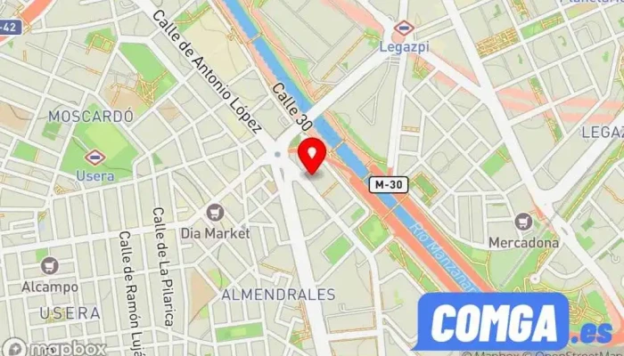 mapa de Asistencia Profesional Del Hogar Cerrajero en Madrid