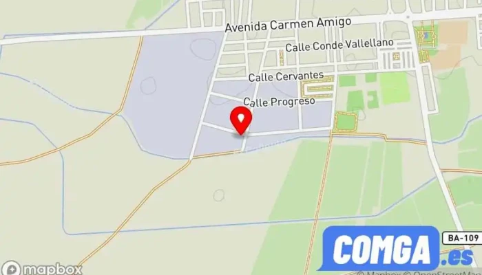mapa de Aurelio Cerrajería Cerrajero en Puebla de la Calzada