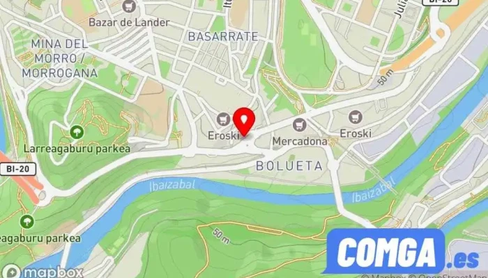 mapa de AutomandoBilbao Cerrajero en Bilbao