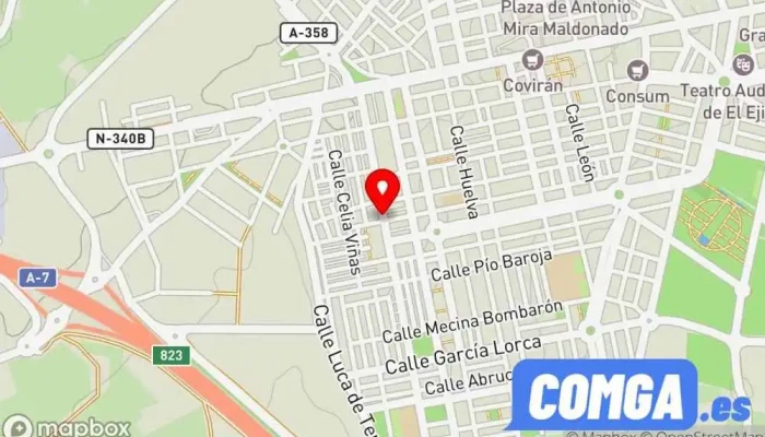 mapa de Baena Cerrajería del automóvil Cerrajero en El Ejido