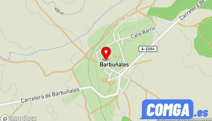 mapa de Barbuñales  en Barbuñales
