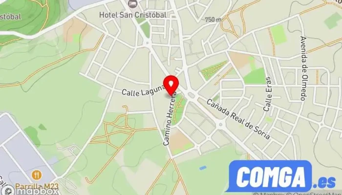 mapa de Bjs Automatismos Valladolid Proveedor de puertas para garaje, Proveedor de toldos, Instalación de persianas, Fábrica de puertas, Cerrajero, Carpintería metálica y de aluminio, Servicio de instalación de ventanas en Cistérniga