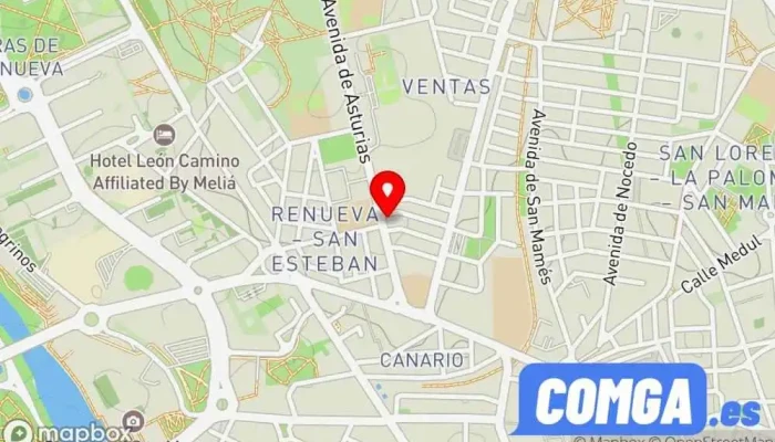 mapa de Brescal Puertas Acorazadas  en León