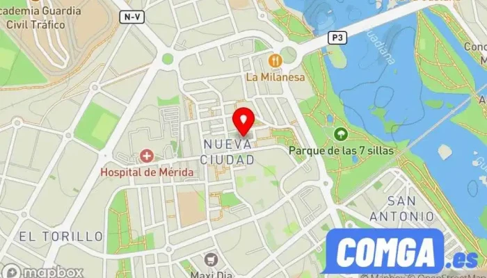 mapa de Bricoglob S L Cerrajero en Mérida