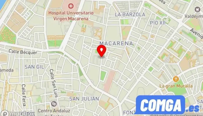 mapa de Bricollaves Cerrajero, Tienda de electricidad en Sevilla