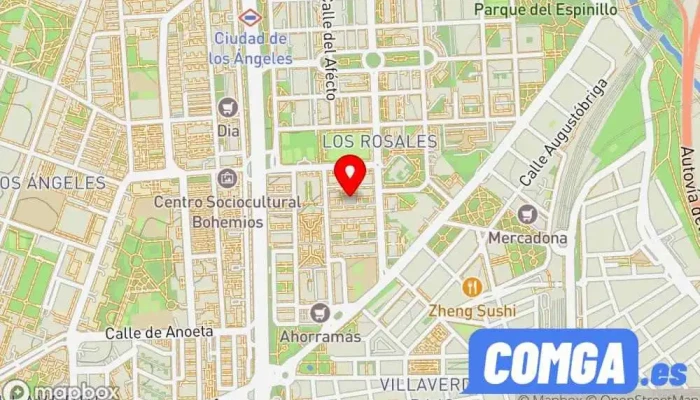 mapa de CAJAS FUERTES - Seguridad Rondón Tienda de cajas fuertes, Cerrajero en Madrid