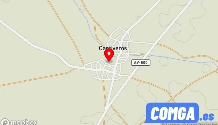 mapa de Cantiveros  en Cantiveros