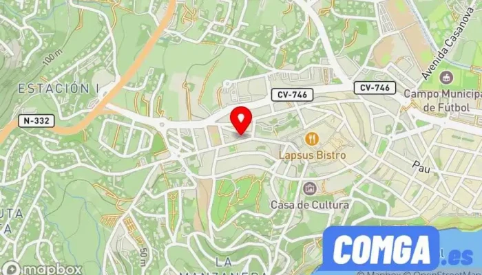 mapa de Carpinteria La Viruta / Cerrajero de seguridad La Viruta Carpintería en Calp