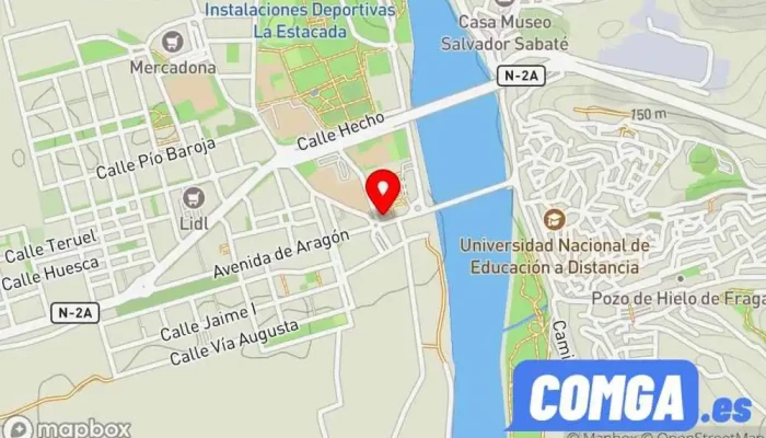 mapa de Carpinteria Serveto Cerrajero, Ebanista, Carpintería, Carpintería metálica y de aluminio en Fraga