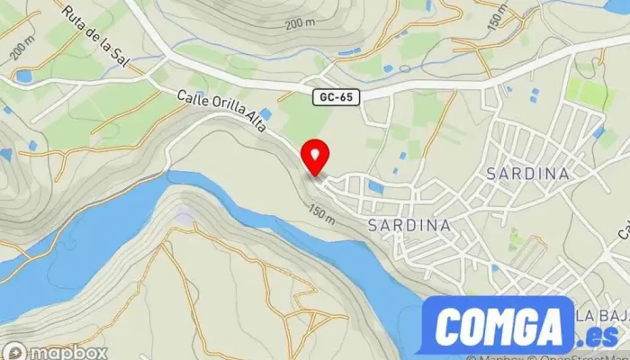 mapa de Carpintería Manolo Pérez Cerrajero en Sardina