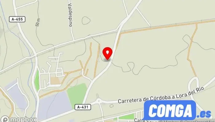 mapa de Carpintería Metálica Rafael Gómez Moruno  en La Puebla de los Infantes