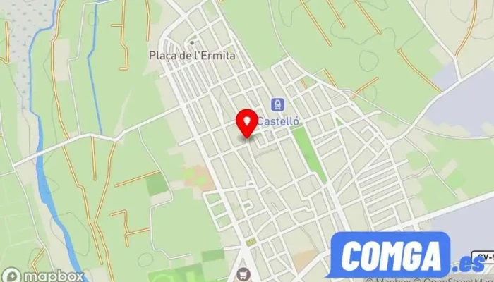 mapa de Castelló  en Valencia