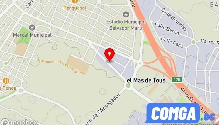 mapa de Celae Cerrajeria Cerrajero en La Pobla de Vallbona