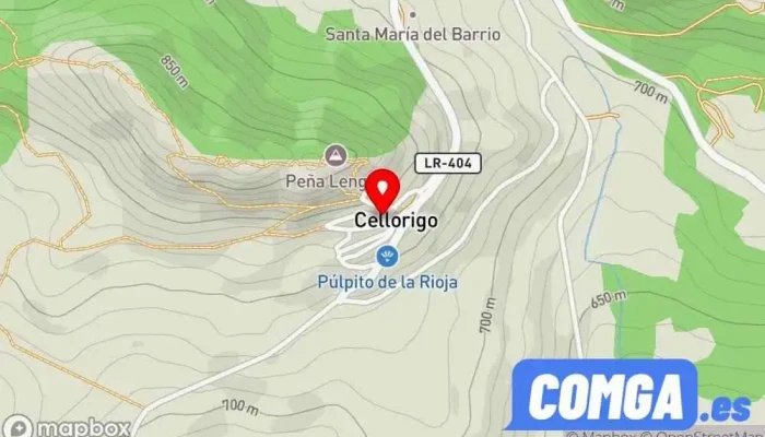 mapa de Cellorigo  en Cellorigo