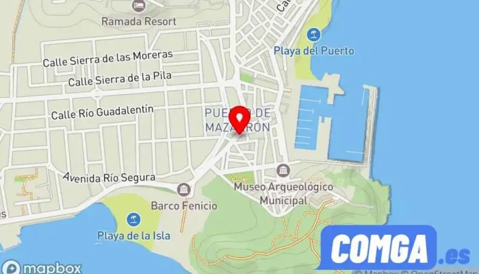 mapa de Central Keys | Duplicados de llaves y cerrajería Cerrajero, Servicio de duplicación de llaves en Puerto de Mazarrón