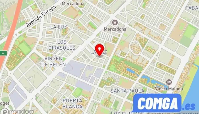 mapa de Centrollaves Cerrajero en Málaga