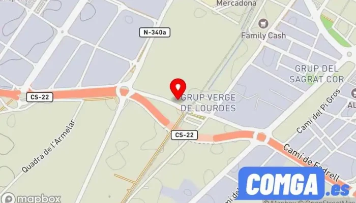 mapa de CERCADOS Y VALLAS CASTALIA Cerrajero en Castellón de la Plana