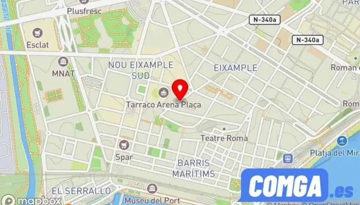 mapa de CERO PUNTO CERRAJEROS TARRAGONA - FICHET Cerrajero en Tarragona