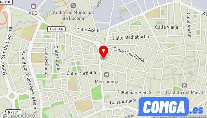 mapa de Cerra-lock Cerrajero, Proveedor de productos para cerrar, Ferretería, Servicio de duplicación de llaves, Tienda de cajas fuertes en Lucena