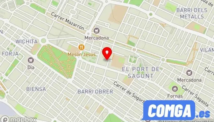 mapa de Cerra Mak Cerrajero en Puerto de Sagunto