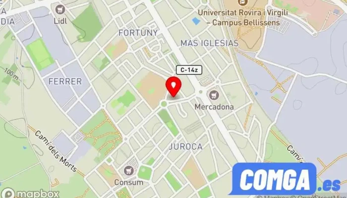 mapa de CERRAFONTAN Cerrajero, Servei de serralleria d’urgències en Reus
