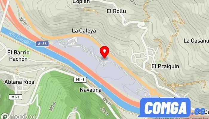 mapa de Cerrajemi  en Mieres