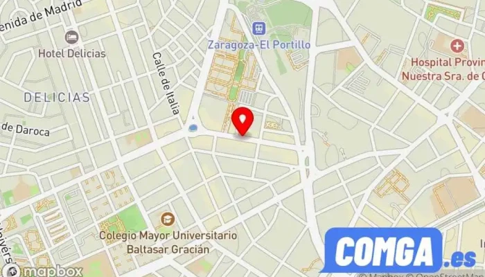 mapa de Cerrajera Española Cerrajero en Zaragoza