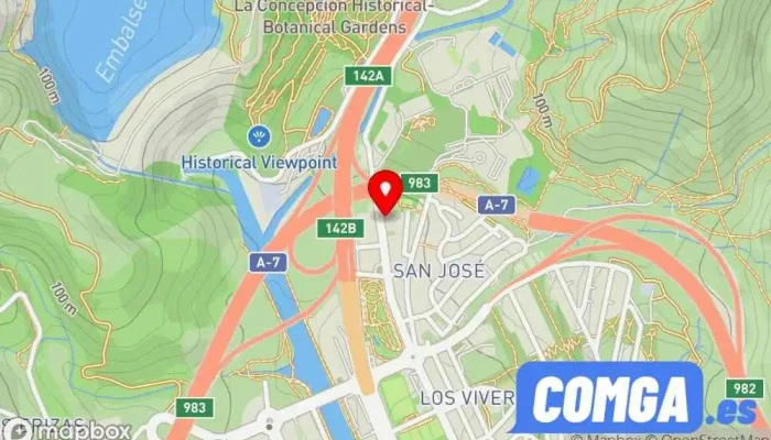 mapa de Cerrajeria Alfònso Aluminio Cerrajero en Málaga