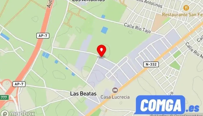mapa de Cerrajeria Alumino Cerrajero en Las Beatas