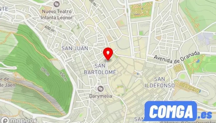 mapa de Cerrajeria Bimetal Cerrajero, Carpintería metálica y de aluminio en Jaén