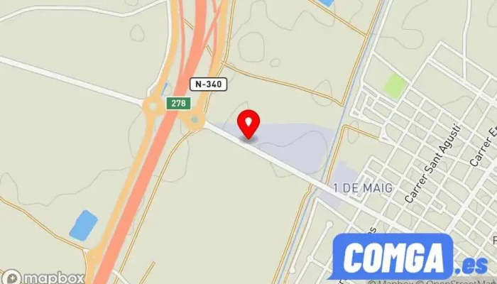 mapa de Cerrajeria Casino Cerrajero en La Vilavella