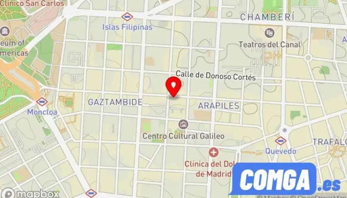 mapa de CERRAJERIA CKC ARGUELLES Cerrajero en Madrid