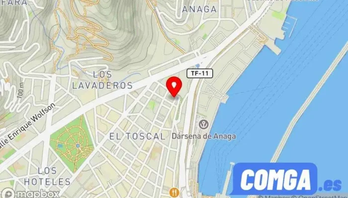 mapa de Cerrajeria David Cerrajero en Santa Cruz de Tenerife