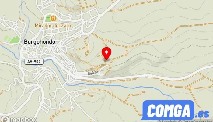 mapa de Cerrajeria del pino Fábrica en Burgohondo