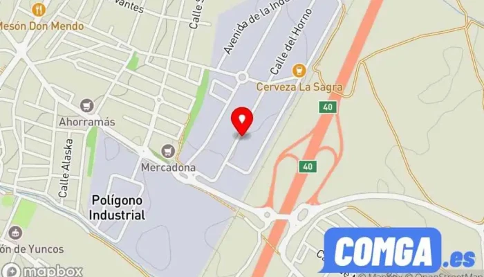 mapa de Cerrajeria Ezamar Cerrajero en Toledo