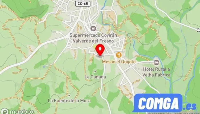 mapa de Cerrajeria Hermanos Gonzalves Carpintería metálica y de aluminio en Valverde del Fresno