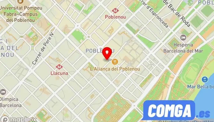 mapa de Cerrajeria keyman Cerrajero en Barcelona