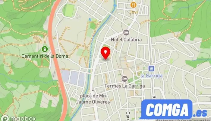 mapa de Cerrajeria La Rápida Cerrajero en La Garriga