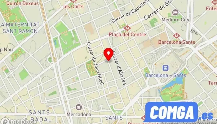 mapa de Cerrajeria M.A.J. Cerrajero en Montjuïc